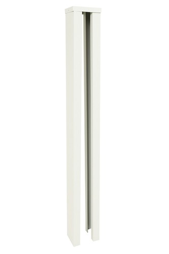 Shaped slotted fence post - h-shaped,