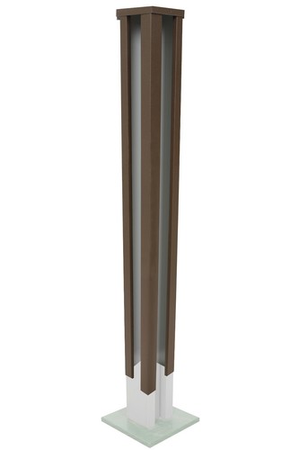 Slotted concrete corner post - concrete,