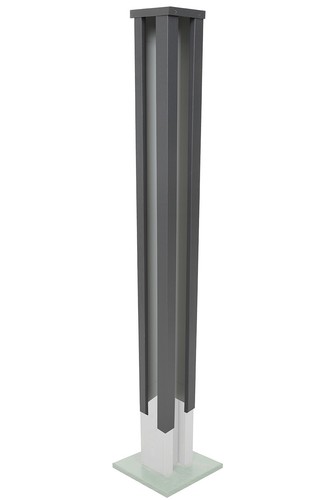 Slotted concrete corner post - concrete,