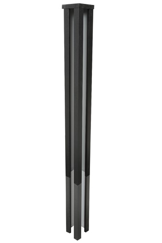 Slotted concrete corner - concrete, post