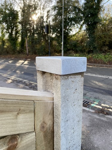 Concrete fence post - cap, in