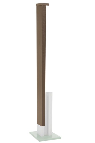 Concrete fence post one - concrete, one-sided